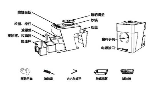 家用榨油機的組成、清潔、維護 家用榨油機的組成、清潔、維護