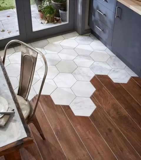 百搭生活 木地板與瓷磚混合搭配營造靚麗家居風景 百搭生活 木地板與瓷磚混合搭配營造靚麗家居風景