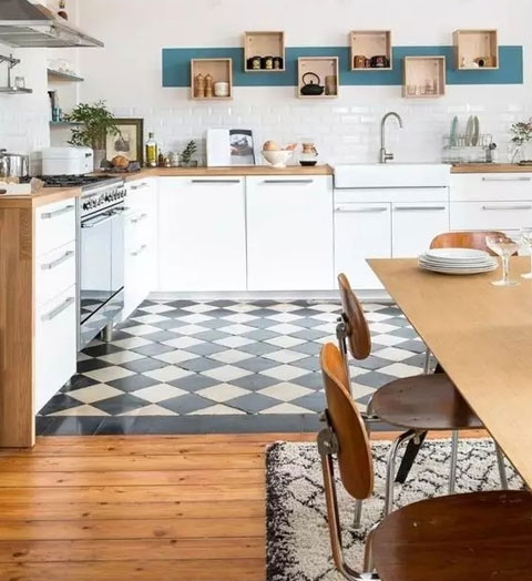 百搭生活 木地板與瓷磚混合搭配營造靚麗家居風景 百搭生活 木地板與瓷磚混合搭配營造靚麗家居風景