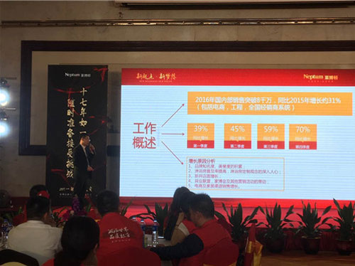 萊博頓淋浴房優秀經銷商年會隆重舉行 同心制勝2017