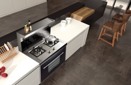 森歌A6集成灶系列：立體進風不跑煙！