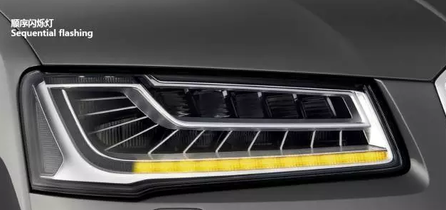 奧迪矩陣式LED智能大燈,看得遠才安全! 奧迪矩陣式LED智能大燈,看得遠才安全!