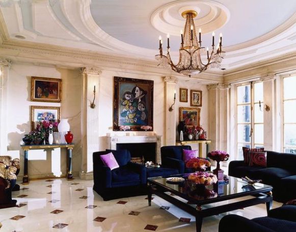 關于在客廳頂面做吊頂，有什么造型選擇？