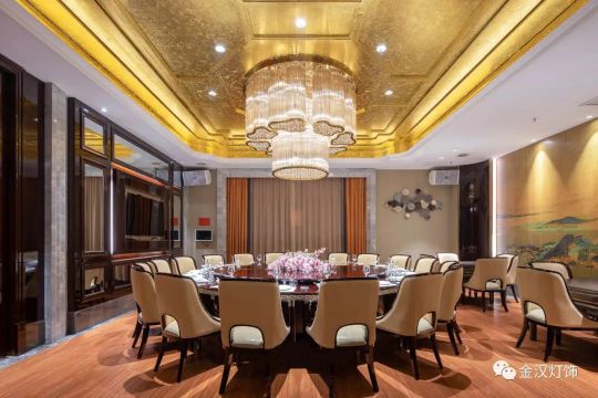 品牌案例|金漢燈飾助力十堰四季來福飯店造就好設計典范
