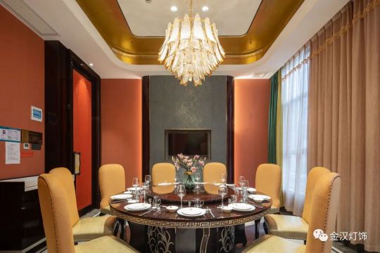 品牌案例|金漢燈飾助力十堰四季來福飯店造就好設計典范