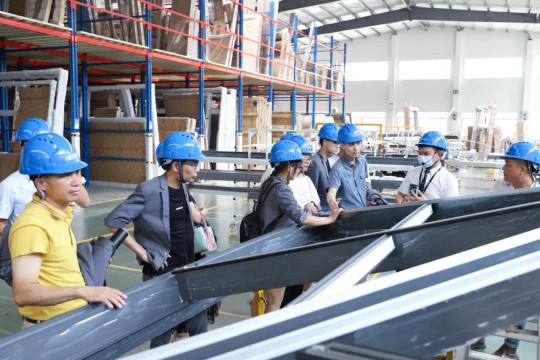 歐哲門窗總部迎來江門湛江設計力量協會設計師朋友到訪