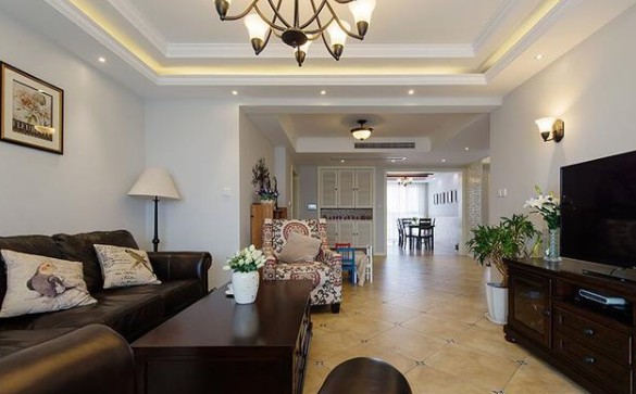 朋友都說新房的客廳雙層吊頂好看，曬一下！