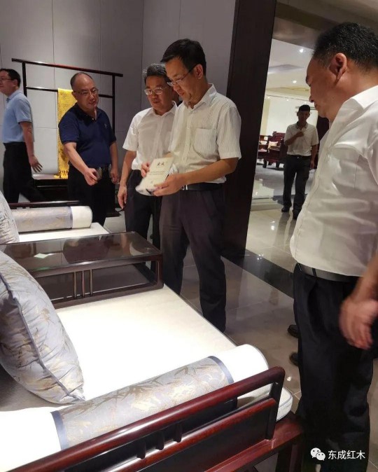 廣東省林業廳領導到五華紅木產業園進行參觀考察