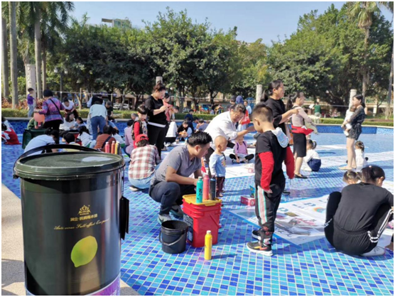 健康又好玩,潤(rùn)立抗病毒水漆涂鴉比賽火爆碧桂園社區(qū)