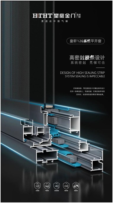 皇庭門窗：全套皇軒120平開窗——節能之窗