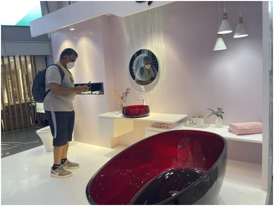 展會現(xiàn)場丨佛山陶博會盛大舉行,創(chuàng)品高衛(wèi)浴引爆全場